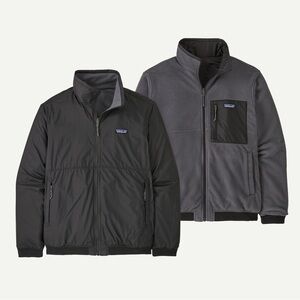 NWT Patagonia Men's Reversible Shelled Microdini Jacket Fleece Black Medium